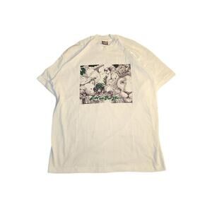 Nature Single Stitch Early 90s T Shirt White XL USA Columbus Zoo Vintage Lion